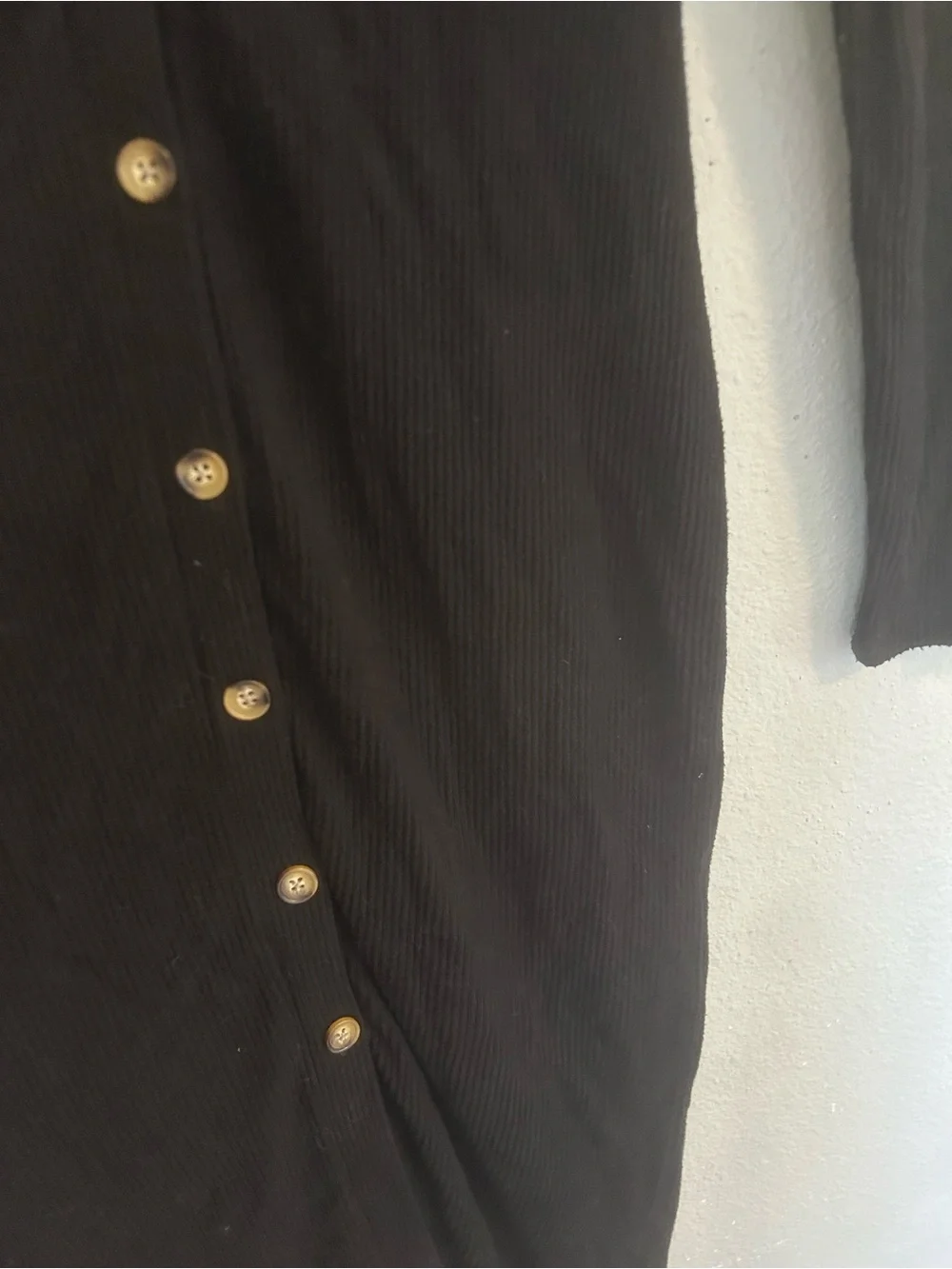 Faherty ribbed button down midi dress
